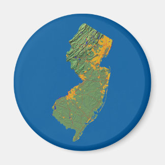 Imán Mapa de Nueva Jersey