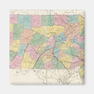 Imán Mapa de Nueva Jersey y Pensilvania