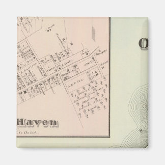 Imán Mapa de Oceanic and Fair Haven, NJ