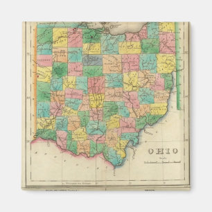 Imán Mapa De Ohio