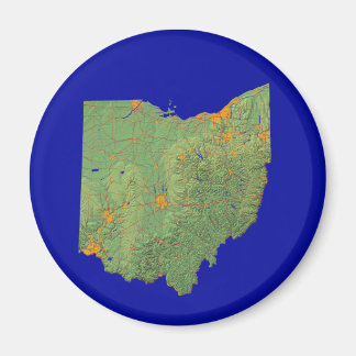 Imán Mapa de Ohio