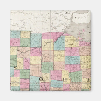 Imán Mapa de Ohio e Indiana