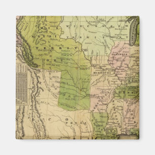 Imán Mapa de Olney de Estados Unidos