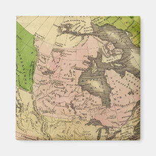 Imán Mapa de Olney de Norteamérica