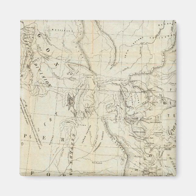 Imán Mapa de Oregón, California, Nuevo México (Frente)