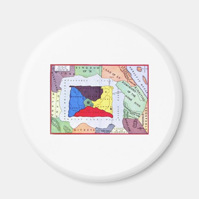 Imán Mapa De Oz (Frente)