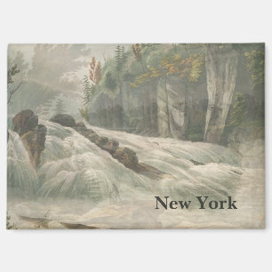 Imán Mapa de paisajes de Nueva York
