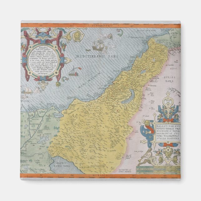 Imán Mapa de Palestina (Frente)