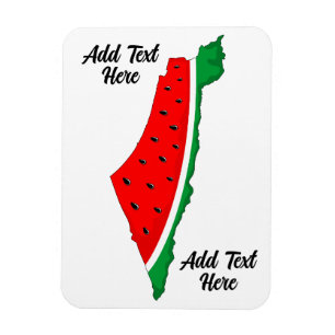 Imán Mapa de Palestina sandía símbolo de la libertad