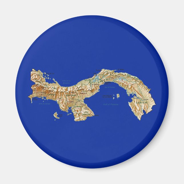 Imán Mapa de Panamá (Frente)