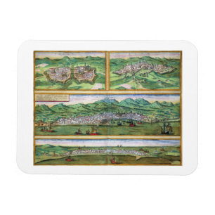 Imán Mapa de Parma, de Siena, de Palermo, y de