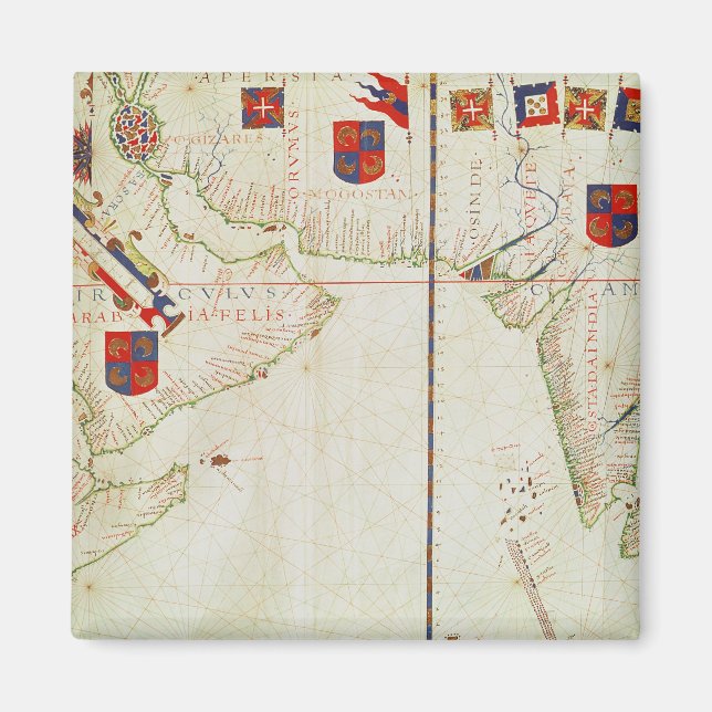 Imán Mapa de Persia, Arabia e India (Frente)