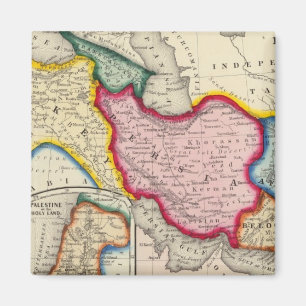 Imán Mapa de Persia, Turquía en Asia y Afganistán