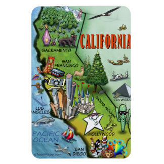 Imán Mapa de Personalizados de California