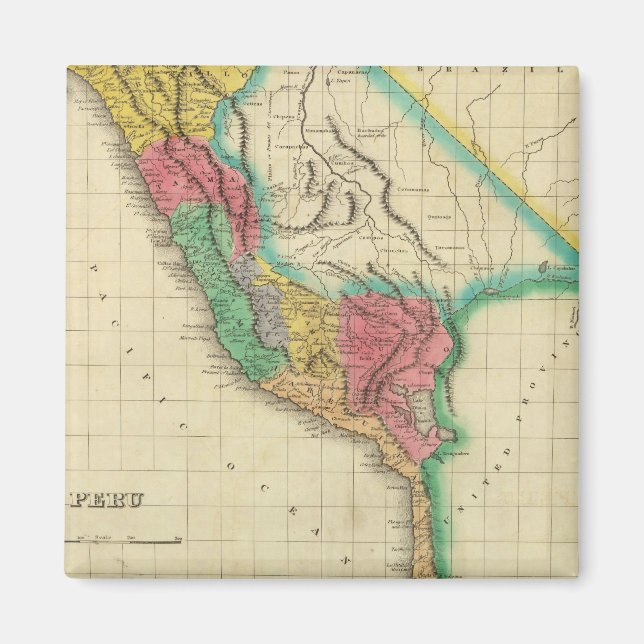 Imán Mapa De Perú (Frente)