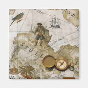 Imán Mapa de Piratas