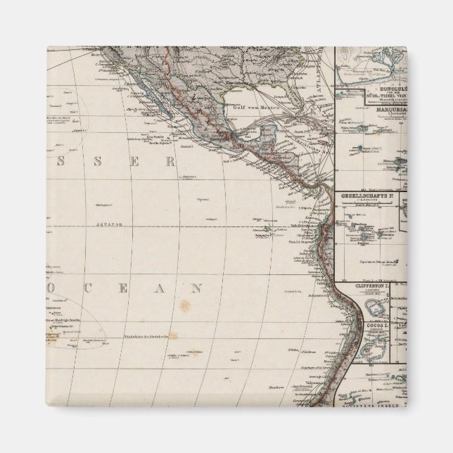 Imán Mapa de Polinesia (Frente)