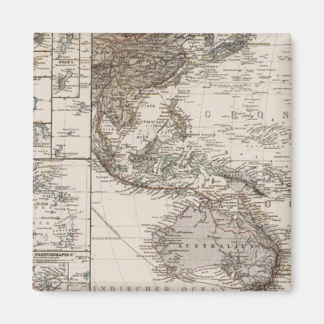 Imán Mapa de Polinesia (Frente)