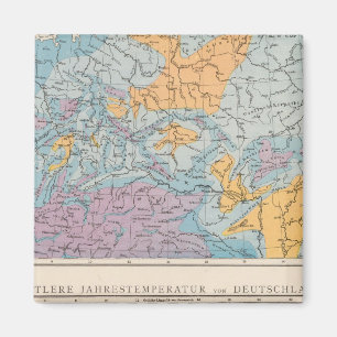 Imán Mapa de precipitaciones de Alemania