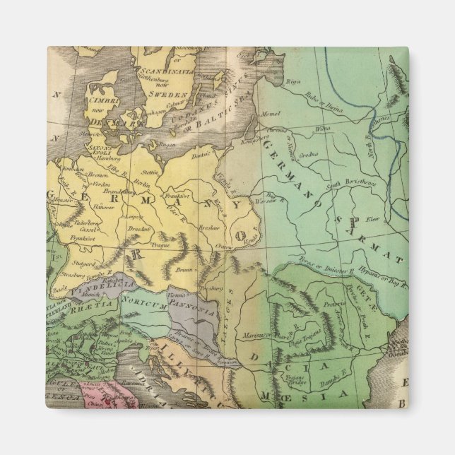 Imán Mapa de provincias del Imperio Romano (Frente)