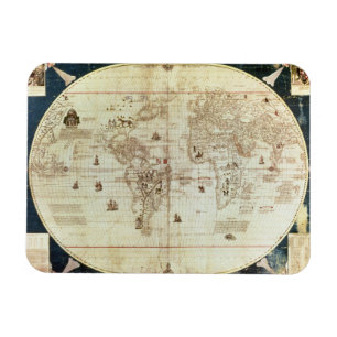 Imán Mapa de Rc C 2487 del mundo, diseñado por