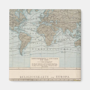 Imán Mapa de religiones en Europa