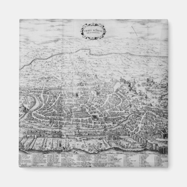 Imán Mapa de Roma (Frente)