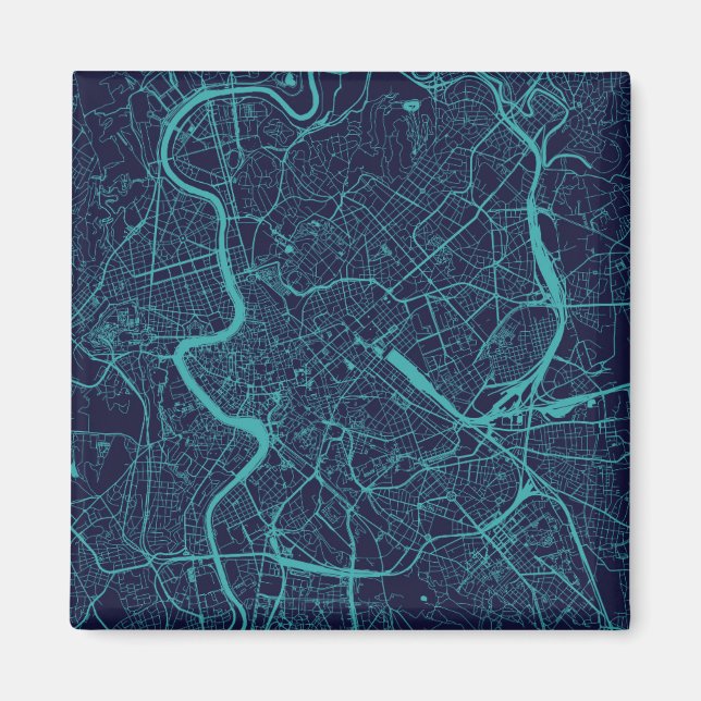 Imán Mapa de Roma (Frente)