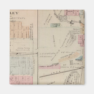 Imán Mapa de Rushford, condado de Fillmore, Minnesota