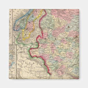 Imán Mapa de Rusia, Suecia y Noruega de Mitchell