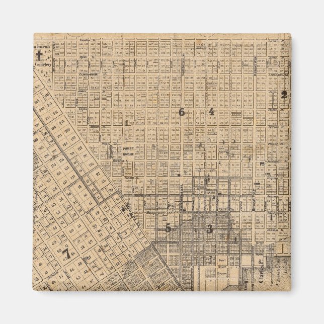 Imán Mapa de San Francisco (Frente)