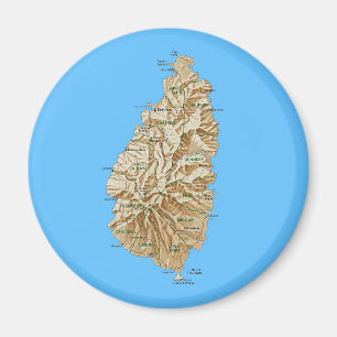 Imán Mapa de Santa Lucía
