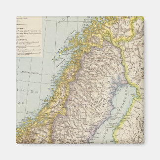 Imán Mapa de Schweden, Noruega - Suecia y Noruega
