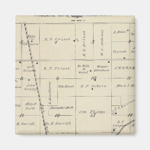 Imán Mapa de sección del condado de Tulare T23S R25E