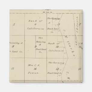 Imán Mapa de sección del condado de Tulare T24S R20E