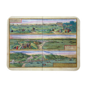 Imán Mapa de Sevilla, de Cádiz, y de Málaga, de