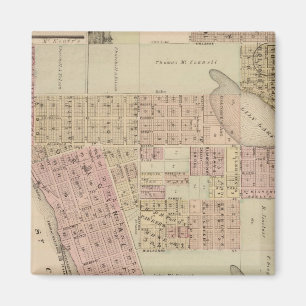 Imán Mapa de Stillwater, condado de Washington, Minneso