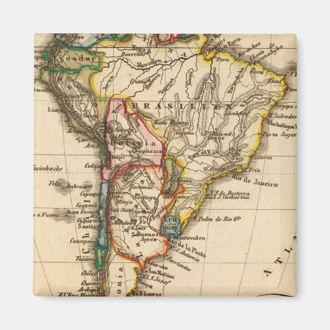 Imán Mapa de Sudamérica (Frente)