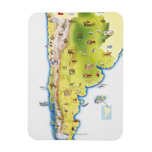 Imán Mapa de Sudamérica