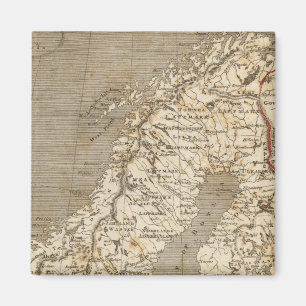 Imán Mapa de Suecia y Noruega de Arrowsmith