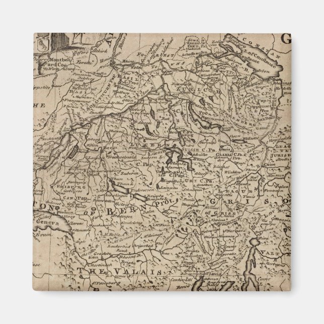 Imán Mapa de Suiza (Frente)