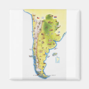 Imán Mapa de Suramérica