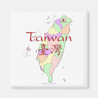 Imán Mapa de Taiwán