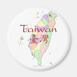 Imán Mapa de Taiwán