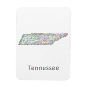 Imán Mapa de Tennessee