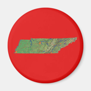 Imán Mapa de Tennessee