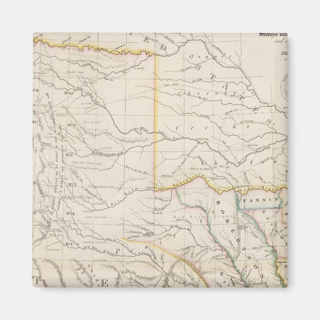 Imán Mapa de Texas (Frente)