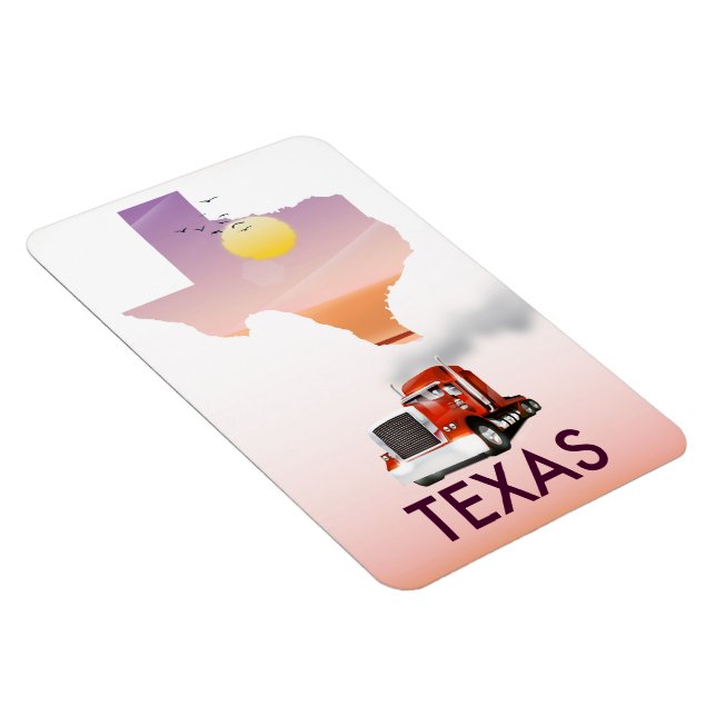 Imán Mapa de Texas Big Rig (Lado Derecho)