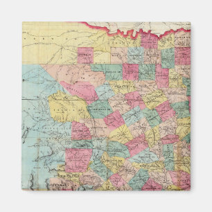 Imán Mapa de Texas de Córdova