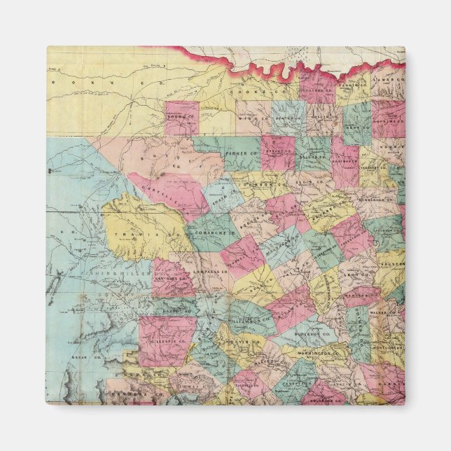 Imán Mapa de Texas de De Cordova (Frente)